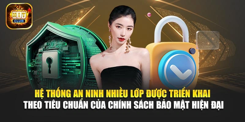 Hệ thống an ninh nhiều lớp được triển khai theo tiêu chuẩn của chính sách bảo mật hiện đại